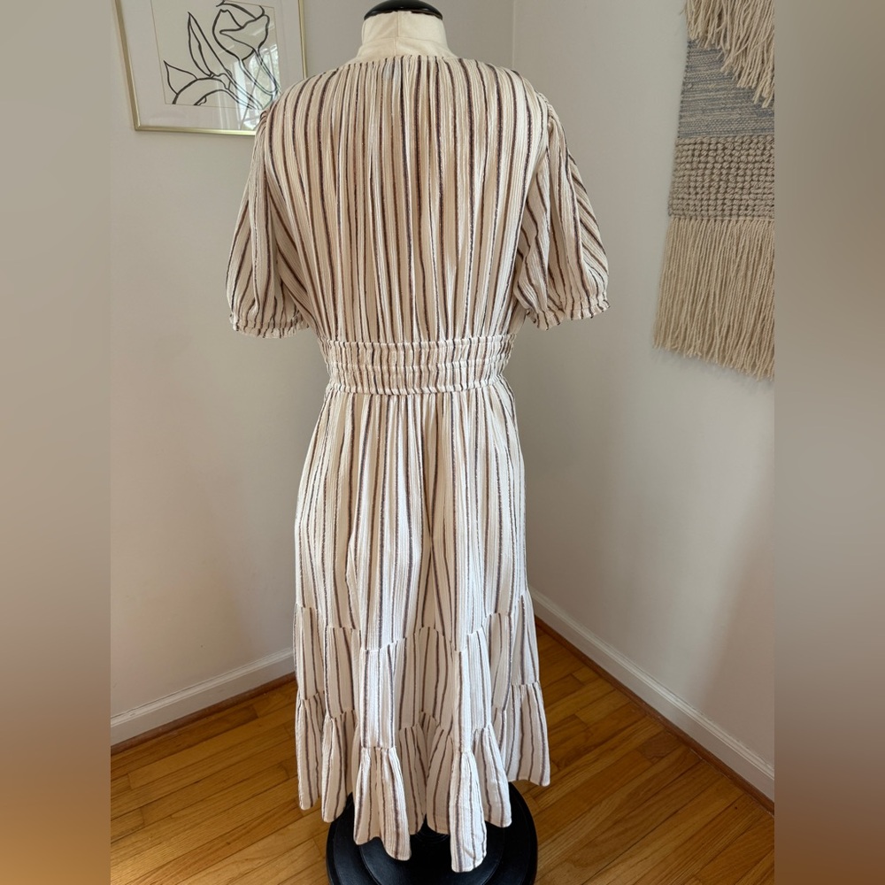 Ulla Johnson Zaria Elegant Striped Dress - Picture 6 of 8